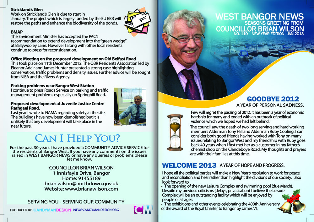 West Bangor News 110 – New Year 2013